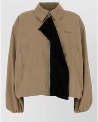 Loewe - Polyester Jacket Long Sleeves Collared Front Pockets - Lyst