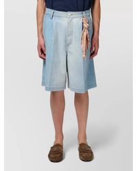 Marni - Denim Bermuda Shorts Cargo Pockets - Lyst