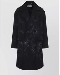 Dries Van Noten - Floral Double Breasted Coat Side Pockets - Lyst
