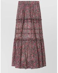 Isabel Marant - Isabel Marant Etoile Volomia Cotton Voile Floral Print Skirt - Lyst
