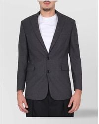 Aspesi - Single-Breasted Virgin Wool Blazer - Lyst