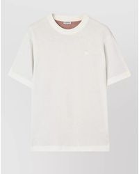 Burberry - Check Back Jersey Crew Neck T Shirt - Lyst