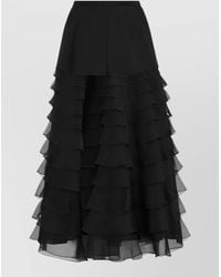 Dior - Mid-Length Ruffled Skirt - Lyst