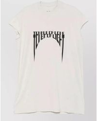 Rick Owens - Ribbed Oversized Sleeveless Cotton T-Shirt - Lyst