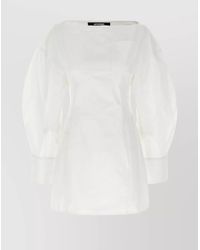 Jacquemus - Cotton Off-Shoulder Mini Shirt Dress - Lyst