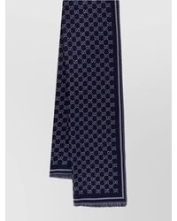 Gucci - Fashionable Scarf Reversible Fringed Edges - Lyst