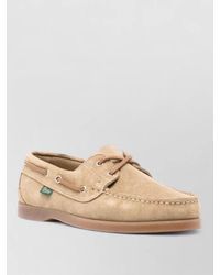Paraboot - Lace Boat Shoes Round Toe Rubber Sole - Lyst