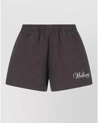 Sporty & Rich - Straight Cotton Knee-Length Shorts - Lyst