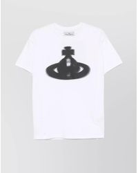 Vivienne Westwood - Crew Neck Graphic Print Straight Hem - Lyst
