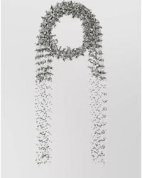 Dries Van Noten - Mini Scarf Necklace Strass Beads Fringe - Lyst