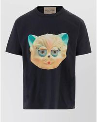 Valentino Garavani - T Shirt Le Chat De La Maison Print - Lyst