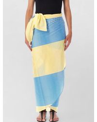 Frankie Shop - Thira Striped Wrap Skirt - Lyst