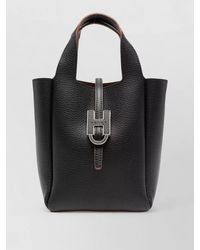 Hogan - Mini Leather Tote Bag - Lyst