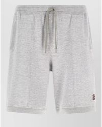 Brunello Cucinelli - Double Knit Jersey Bermuda Shorts - Lyst