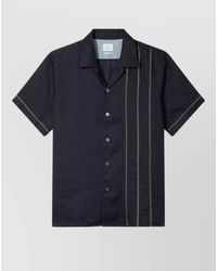 Paul Smith - Casual Shirt Embroidered Detail Short Sleeves Collar - Lyst