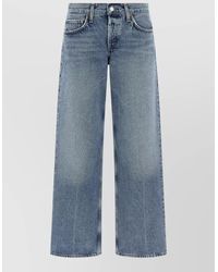 Agolde - Denim Low-Rise Straight-Leg Jeans - Lyst