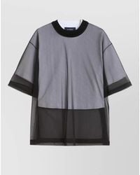 Sportmax - Cotton Cropped Regular-Fit T-Shirt - Lyst