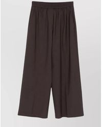 Brunello Cucinelli - Wide Leg Trousers Elastic Waistband - Lyst