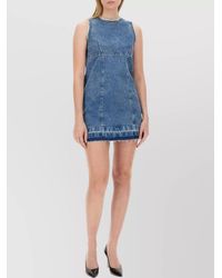 Moschino - Denim Mini Dress - Lyst