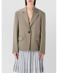 Low Classic - Structured Tailored Jacket Clean Line Design - Lyst