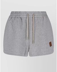Fendi - Straight Cut Shorts Side Slits Detail - Lyst