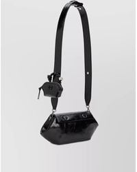 Ganni - Bou East/West Box Recycled Leather Shoulder Bag - Lyst
