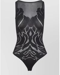 Wolford - Rose Shadow Sleeveless Mesh Stretch Body - Lyst