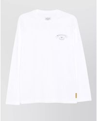Emporio Armani - Long Sleeve Crew Neck Cotton T Shirt - Lyst