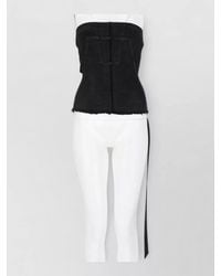 Rick Owens - Strapless Top Fitted Silhouette Frayed Hem - Lyst
