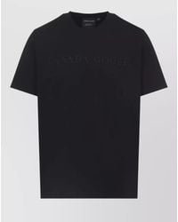 Canada Goose - Logo Cotton T Shirt Round Neck - Lyst