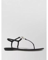 Gucci - Leather Sandals Flat Sole Open Toe - Lyst