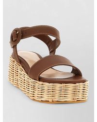 Gianvito Rossi - Cestino Sandals Ankle Strap Open Toe - Lyst