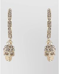 McQueen - Skull Hoop Earrings - Lyst