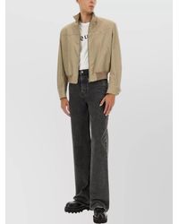 McQueen - Cropped Harrington Jacket - Lyst