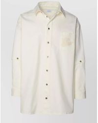 Off-White c/o Virgil Abloh - Denim Oversized Logo Shirt Jacket - Lyst
