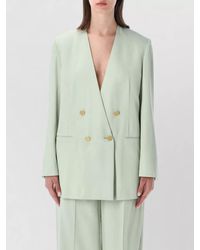 Alberta Ferretti - Double Breasted Tailored Jacket Buttons - Lyst