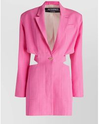 Jacquemus - Silk-Blend Blazer Mini Dress - Lyst