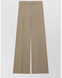 Max Mara - High Waist Tailored Wide Leg Trousers - Lyst