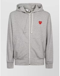 Comme des Garçons - Cotton Logo Zip Hoodie - Lyst