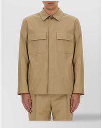 Lardini - Cotton Shirt Jacket - Lyst