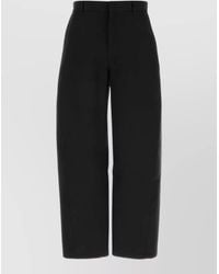 Givenchy - Cotton Wide-Leg Trousers - Lyst