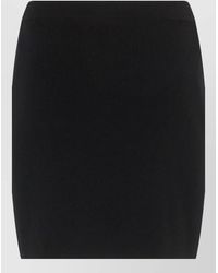 Alexander Wang - Wool Fitted Mini Skirt - Lyst