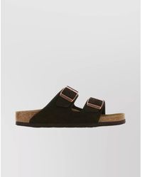 Birkenstock - Suede Leather Slides - Lyst