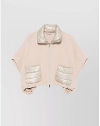 Herno - Drawstring High Neck Short Sleeves Jacket - Lyst