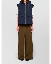 OOF WEAR - Hooded Nylon Quilted Sleeveless Vest - Lyst