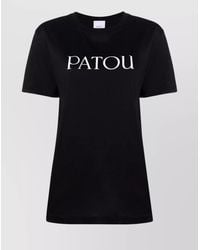 Patou - Cotton Logo Print Short Sleeve T-Shirt - Lyst