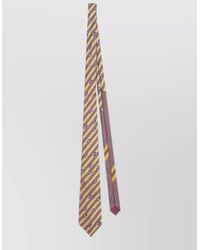 Dries Van Noten - Silk Striped Floral-Print Tie - Lyst