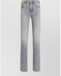 Dolce & Gabbana - Cotton Low-Rise Straight-Leg Jeans - Lyst