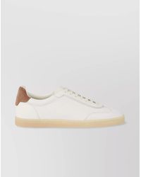 Brunello Cucinelli - Leather Low-Top Sneakers Rubber Sole - Lyst