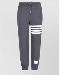 Thom Browne - Cotton 4-Bar Straight-Leg Track Pants - Lyst